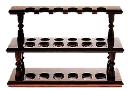Walnut 12 Pipe Rack - Click for details