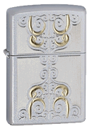 Gold Scroll Zippo - Click for details