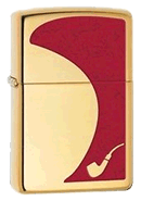 Red Brass Pipe Lighter Zippo - Click for details