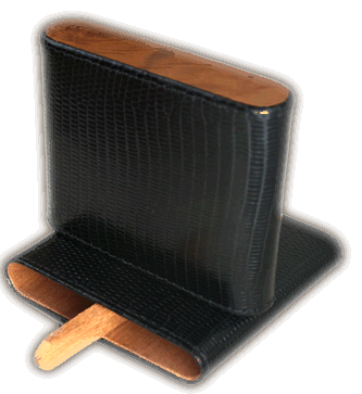 Brizard Cigarillo Case Lizard Black - Click for details