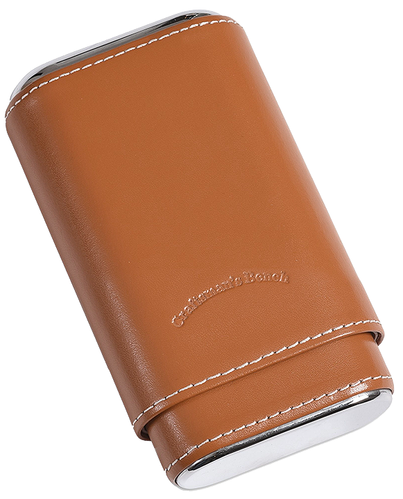 Diamond Crown Robusto Leather Case Tan - Click for details