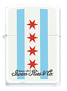 Iwan Ries Chicago Flag Zippo - Click for details