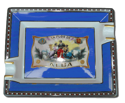 Elie Bleu Alba Blue Cigar Ashtray