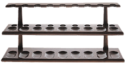 Walnut 18 Pipe Rack - Click for details