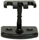 Black 3 Pipe Rack - Click for details