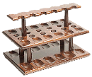 Walnut 2 Tier 24 Pipe Rack - Click for details