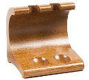 Teak 2 Pipe Wave Rack - Click for details