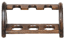 Walnut 3 Pipe Rack - Click for details
