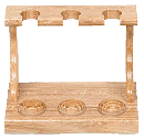 Natural 3 Pipe Rack - Click for details