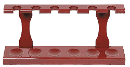 Mahogany 6 Pipe Rack - Click for details