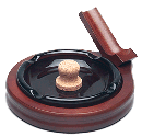 Walnut Ashtray & Rest - Click for details