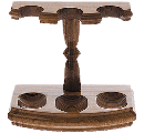 Teak 3 Pipe Rack - Click for details