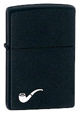 Black Matte Pipe Lighter Zippo