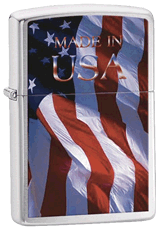 Made in USA Flag Zippo - Click for details