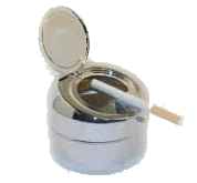 Stainless Flip Top Ashtray