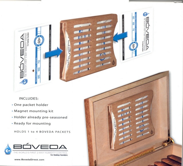 Boveda Spanish Cedar 4 Pack Holder - Click for details