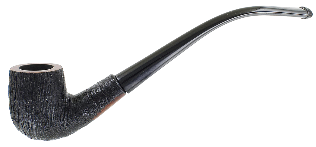 Aldo Velani Semi Churchwarden Carved Black