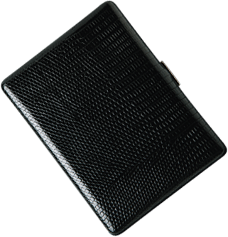 Brizard Thin Cigarette Case Lizard Black - Click for details