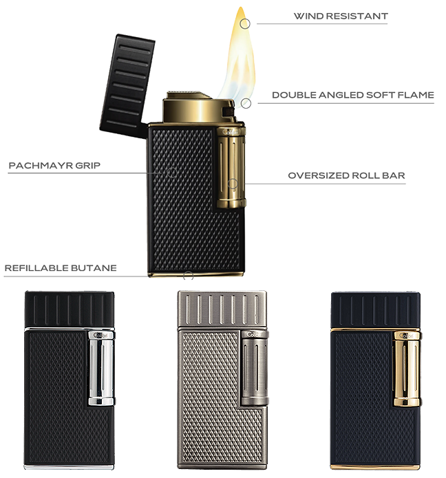 Colibri Julius Cigar Lighter Black