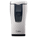 Colibri Monaco Carbon Fiber White Cigar Lighter - Click for details