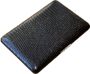 Brizard Fan Credit Card Holder Lizard Black - Click for details