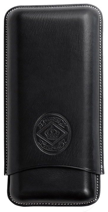 Diamond Crown Churchill Leather Case BLack