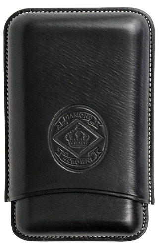 Diamond Crown Robusto Leather Case Black