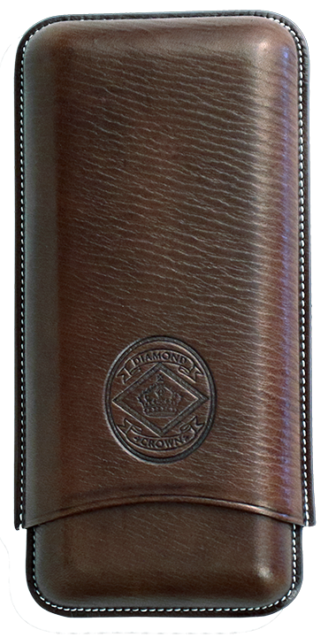 Diamond Crown Churchill Leather Case Chocolate