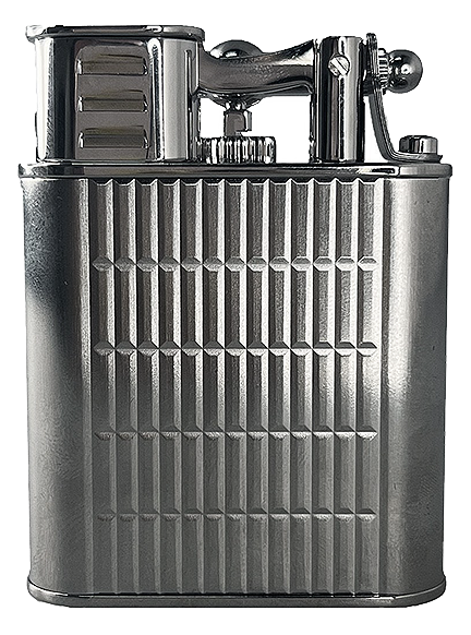 Dunhill Unique Turbo Rollagas Patterned Silver Plated Lighter - Click for details