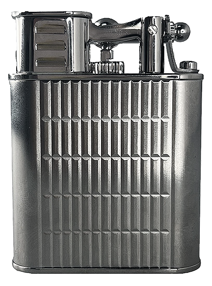 Dunhill Unique Turbo Rollagas Patterned Silver Plated Lighter