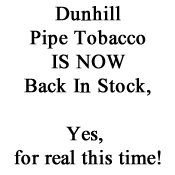 Dunhill Pipe Tobaccos
