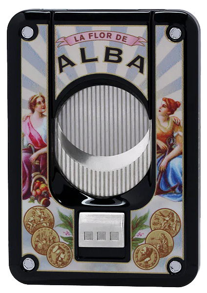 Elie Blue Flor de Alba Cigar Cutter - Black - Click for details