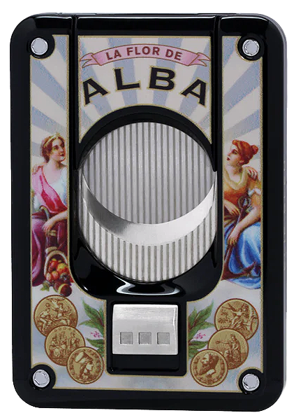 Elie Blue Flor de Alba Cigar Cutter - Black