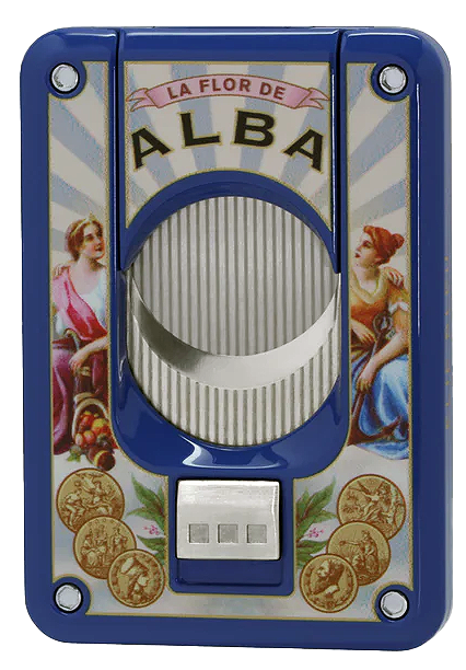 Elie Blue Flor de Alba Cigar Cutter - Blue - Click for details