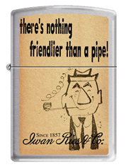 Iwan Ries Friendly Pipe Ad 1959 Zippo