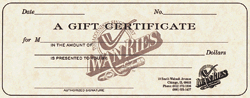 Gift Certificate Denomination