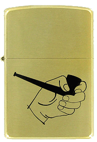 Pipe in Hand Pipe Lighter Zippo