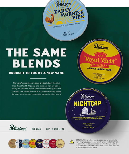 Dunhill Blends by Peterson | Iwan Ries & Co. Dunhill Blends by Peterson | Iwan Ries & Co.