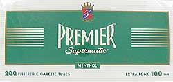 Premier 100 mm Menthol Filter Tubes - Click for details