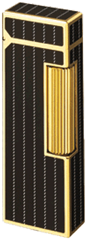 Dunhill Blue Lacquer & Gold Plated Rollagas Lighter
