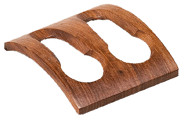 Teak 2 Pipe Rest