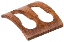 Teak 2 Pipe Rest - Click for details