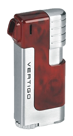 Vertigo Governor Burl  / Silver Pipe Lighter