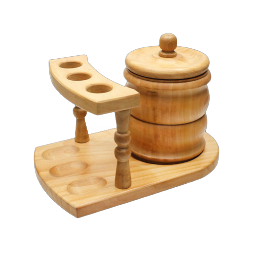 Woodmere 3 Pipe Rack & Tobacco Jar - Click for details