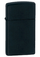 Slim Black Matte Zippo - Click for details