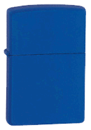 Royal Blue Matte Zippo - Click for details