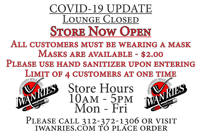 Store Opening and Lounge Closed - Mail Order and Curbside Available Store Opening and Lounge Closed - Mail Order and Curbside Available