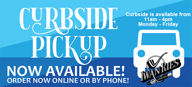 Curbside Pickup Monday to Friday 11am to 4pm